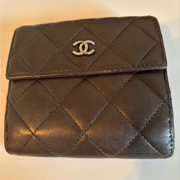 CHANEL Handbags - Authentic Chanel Classic French Flap Wallet Quilted Leather w/Silver Hardware